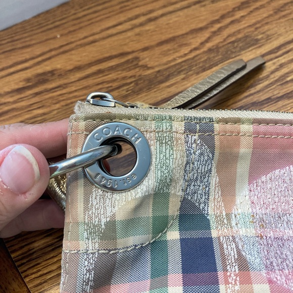 Coach Satchel Shoulder Handbag in Poppy Madras Print, Pre-Owned, 13”X 9” - Picture 12 of 12